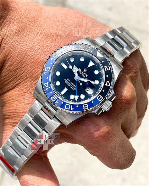 rolex batman wrist|Rolex Batman gmt master 2.